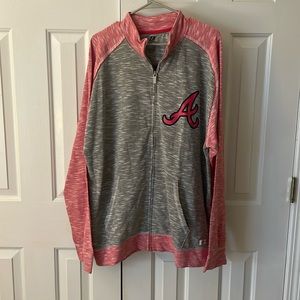 NWOT Atlanta Braves Dynasty Zip-up Jacket